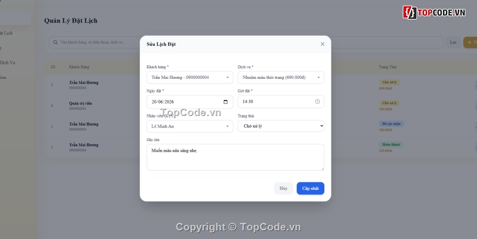 đặt lịch,đặt lịch khám,website đặt lịch
